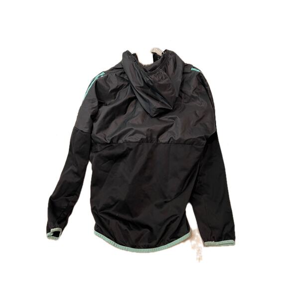 Adidas Full Zip Windbreaker Hoodie Womans M (8-10) - Picture 2 of 3